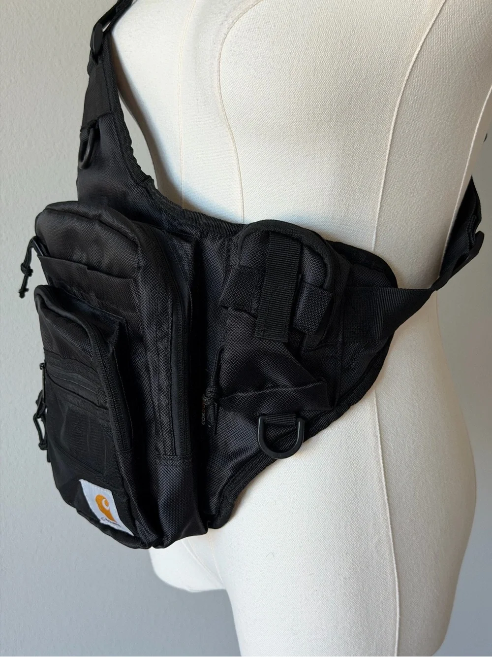 Carhartt WIP Delta Sling Bag Black Crossbody Gorpcore Utility